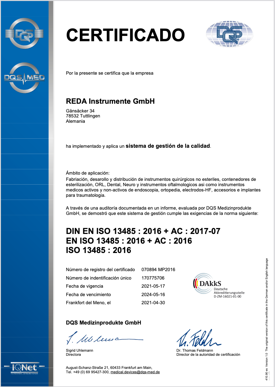 ISO 13485 - ES